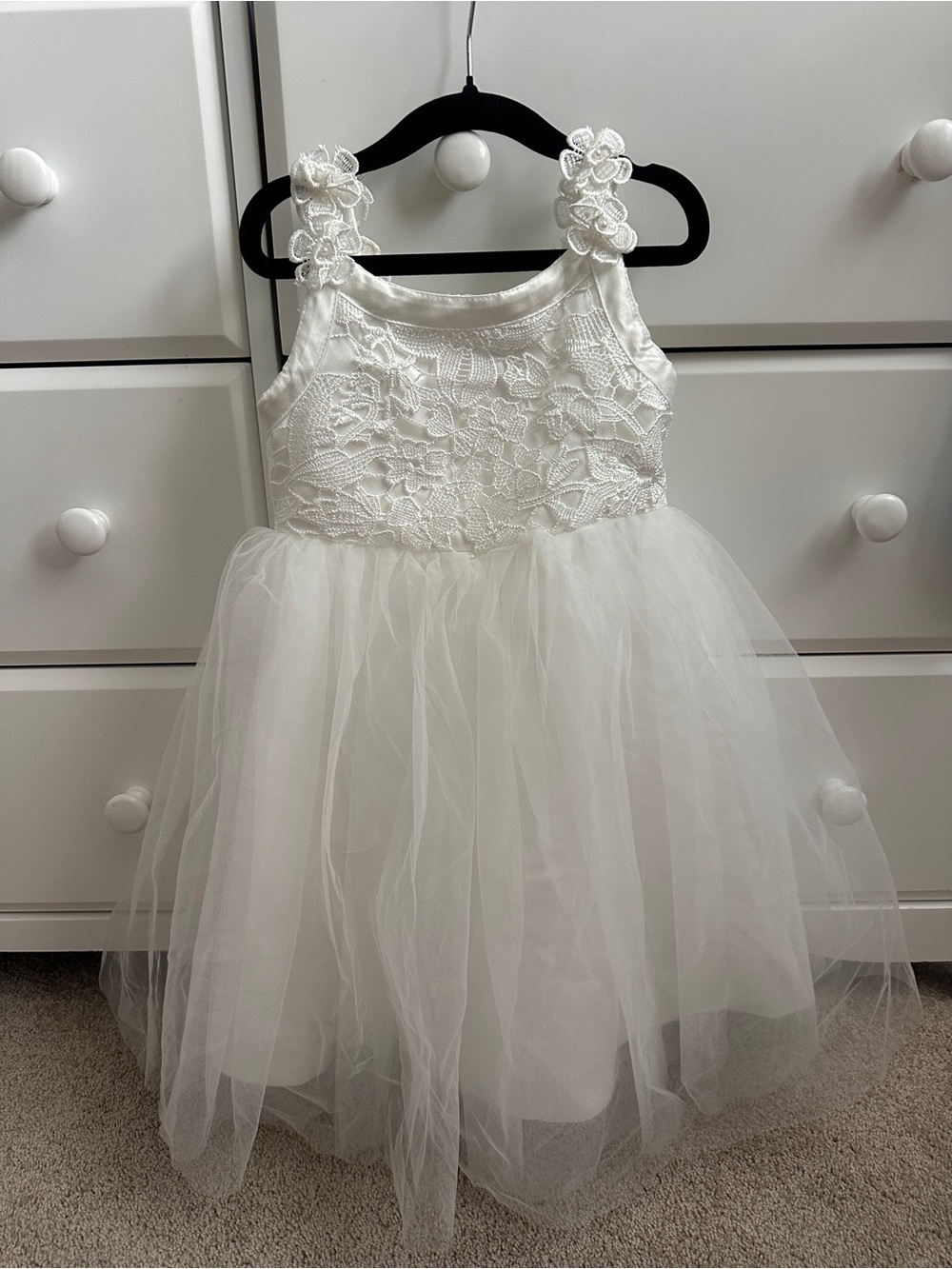 NWT JJs House Ivory Tulle Flower Girl Dress - Size 4